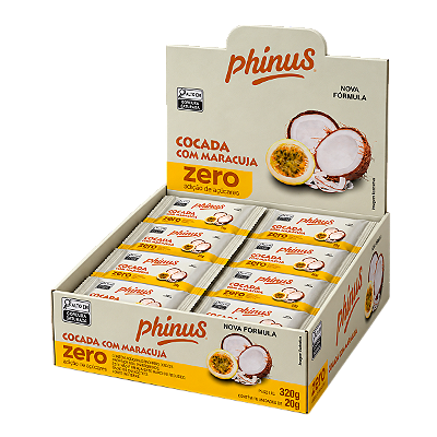 Cocada Com Maracuja Zero Açúcar - Caixa com 16 Unidades