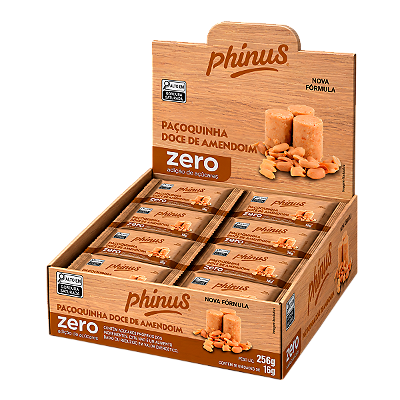 Paçoquinha Zero Açúcar - Caixa com 16 Unidades