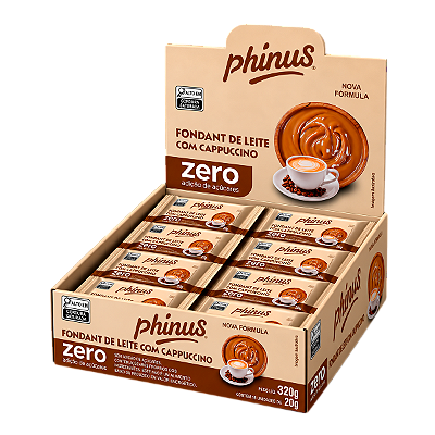 Fondant de Leite Com Cappuccino Zero Açúcar - Caixa com 16 Unidades