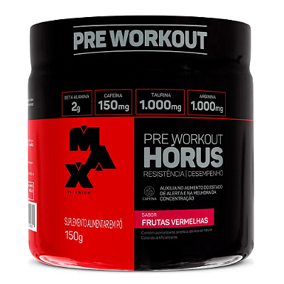 Pré Treino Max Titanium Hórus Pote 150g