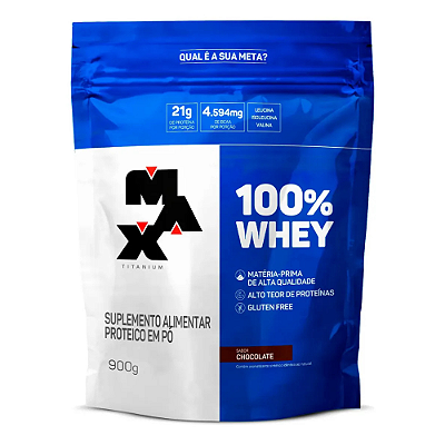 Whey Protein Concentrado Max Titanium Refil 900g