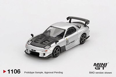 MINI GT - Mazda RX7 RE-Amemiya Silver (1106)