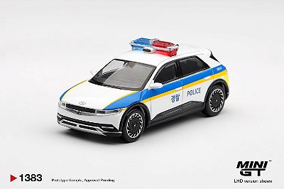 PRÉ VENDA - MINI GT - Hyundai Ioniq 5 Police Korea (1383)