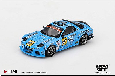 PRÉ VENDA - MINI GT - Mazda RX-7 RE-Amemiya D1GP Blue (1195)
