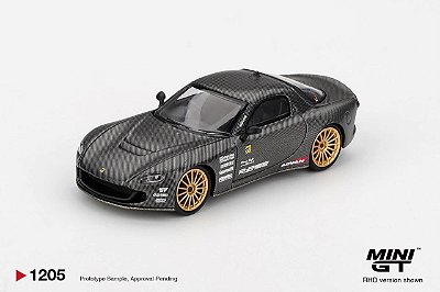 PRÉ VENDA - MINI GT - Mazda RX-7 RE-Amemiya Matsukiyo KOKU Carbon (1205)