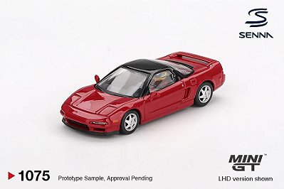 PRÉ VENDA - MINI GT - Honda NSX Test Car Senna (1075)