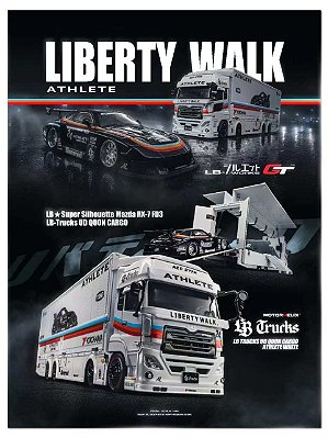 PRÉ VENDA - MOTORHELIX - LB-Truck UD Quon Cargo Athlete White Rainbow