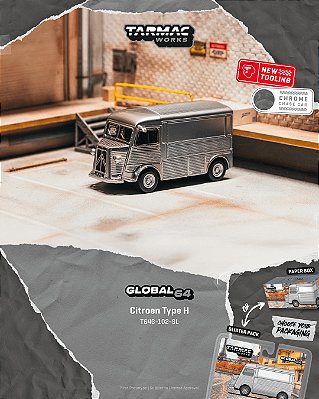 PRÉ VENDA - TARMAC WORKS - Citroën Type H Silver