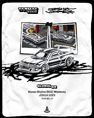 PRÉ VENDA - TARMAC WORKS - Skyline GTR R32 Widebody Joshua Vides Design