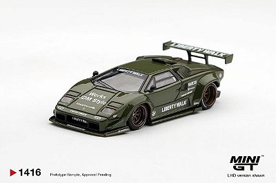 PRÉ VENDA - MINI GT - Countach LBWK Army Green (1416)