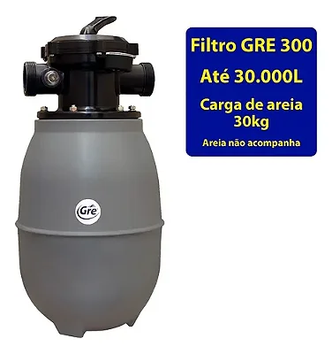FILTRO P/ PISCINA DE ATÉ 30 MIL LITROS GRE300