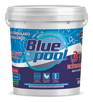 CLORO BLUE POOL 3 EM 1 ECONOMIC 10KG