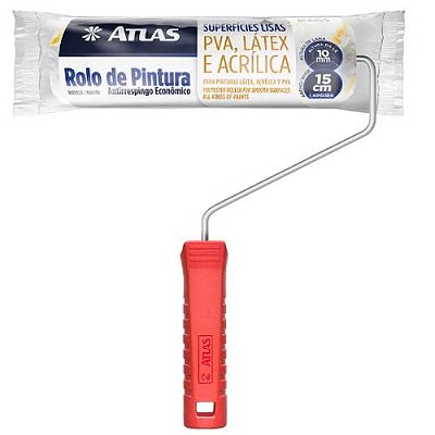 ROLO DE PINTURA ANTIRRESPINGO 15cm ATLAS