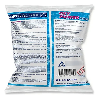CLORO OXY POWER PRO 1KG ASTRALPOOL 56% DE CLORO ATIVO