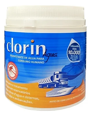 CLORO P/ CONSUMO HUMANO CLORIN TRATA ATÉ 10.000 LITROS