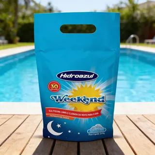 KIT WEEKEND P/ TRATAMENTO DE PISCINA 4KG