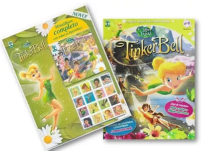 TinkerBell - Mini álbum 100 figurinhas adesivas
