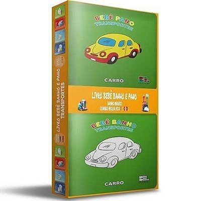 Livro bebê banho e pano - Transportes