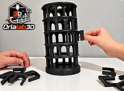 Jogo de Jenga Torre Inclinada – Estratégia e Equilíbrio