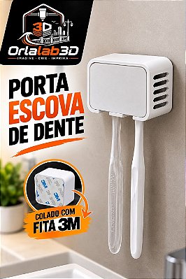 Porta Escova de Dente com Fixação 3M – Sem Furos