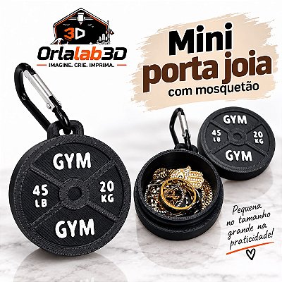 Mini Porta-Joia com Mosquetão