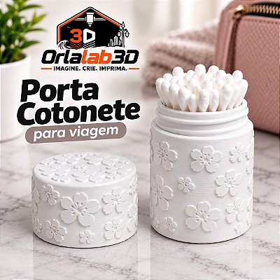 Porta Cotonete para Viagem