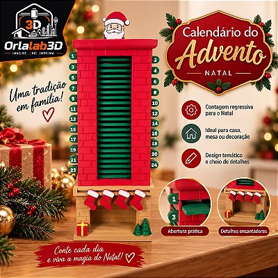 Calendário do Advento de Natal 🎄🎅