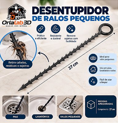 Desentupidor para Ralos Pequenos – 27 cm