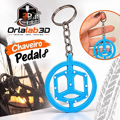 🚲 Chaveiro Pedal Giratório