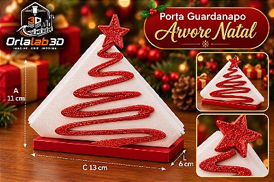 Porta Guardanapo Árvore de Natal 🎄