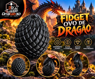 Fidget Ovo de Dragão