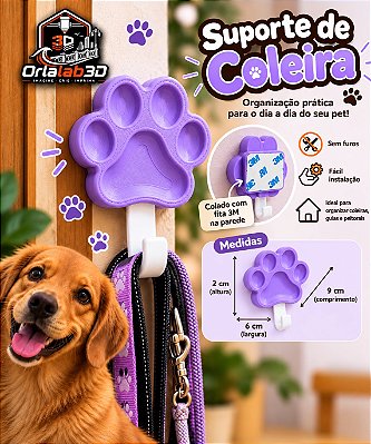 🐾 Suporte de Coleira Patinha