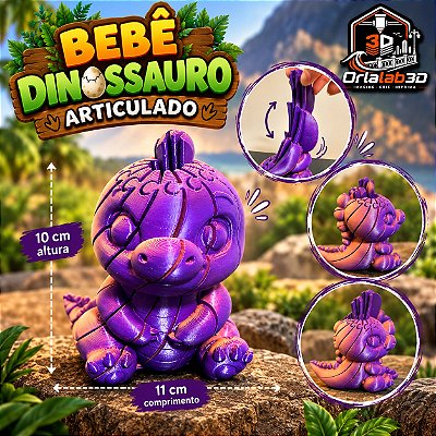🦖 Bebê Dinossauro Articulado