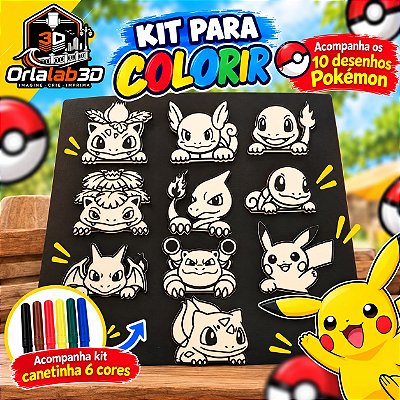 Kit para Colorir Pokémon
