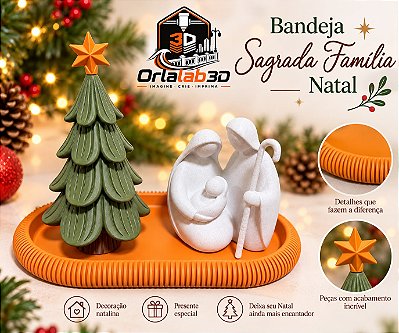 🎄 Bandeja Sagrada Família Natal