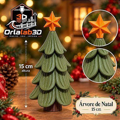 🎄 Árvore de Natal Decorativa – 15 cm