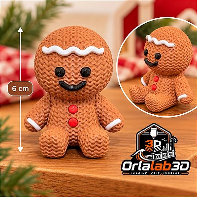 🎄 Biscoito Natalino Efeito Crochê – 6 cm