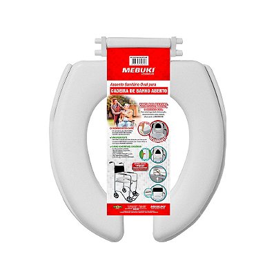 Assento Oval p/ Cadeira de Banho Aberto