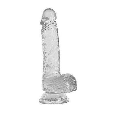 Prótese Com Escroto e Ventosa 20,5x3,8cm