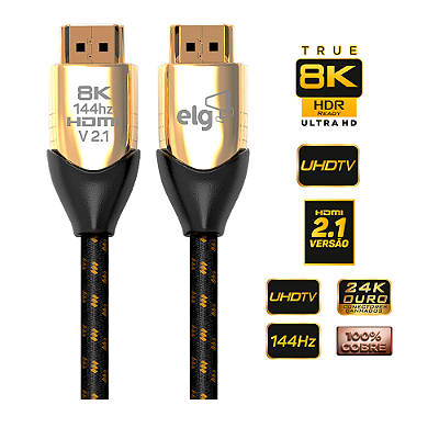 Cabo HDMI ELG HS8K20 8K 2.1 - 2 metros