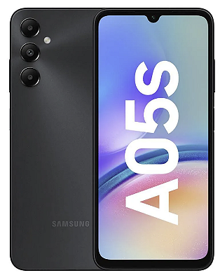 Smartphone Samsung Galaxy A05s 6,7" 128GB Preto 6GB RAM Câm. Tripla 50MP + Selfie 13MP Bateria 5000mAh Dual Chip