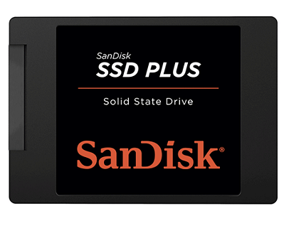 SSD Sandisk Plus, Leitura 535MB/s, Gravação 350MB/s 1TB