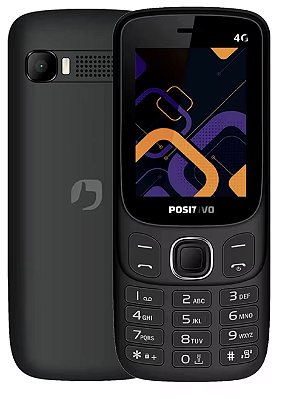 Celular Positivo P41 Dual Chip 4G Tela de 2.4” com Rádio FM - Preto