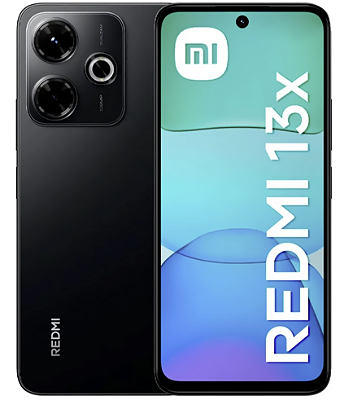 Smartphone Xiaomi Redmi 13x 256GB 8GB RAM Dual SIM Tela 6.79" - Preto