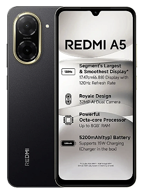 Smartphone Xiaomi Redmi A5 128GB / 4GB Ram 4G  - Global - Preto