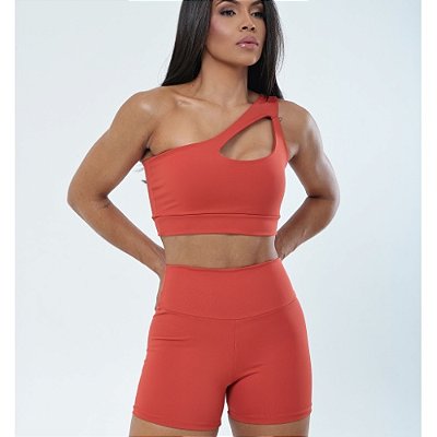 Conjunto Fitness Feminino Gaby com Shorts