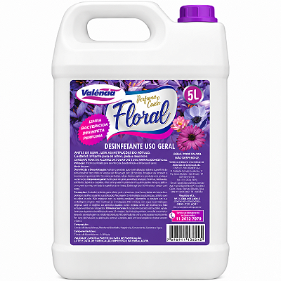 DESINFETANTE FLORAL 5L - VALÊNCIA