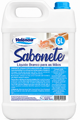 SABONETE BRANCO PEROLADO 5L - VALÊNCIA
