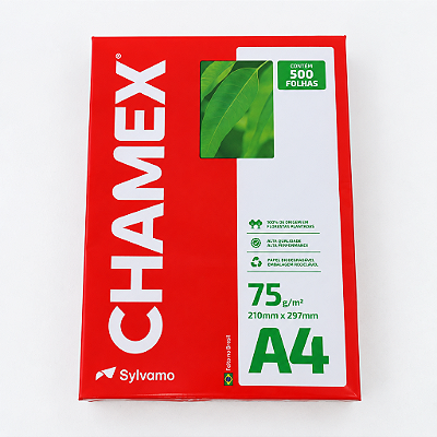PAPEL SULFITE A4 75G 500 FLS - CHAMEX