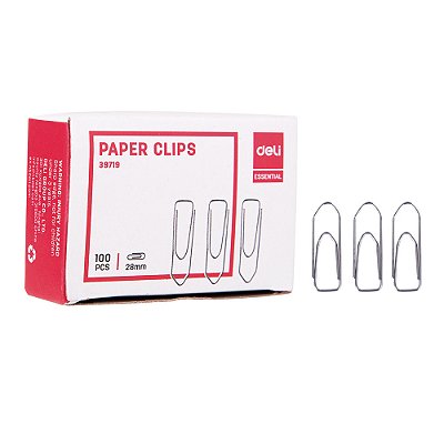 CLIP PAPEL METAL NIQUEL TAM 3 CX 100 UN-DELI